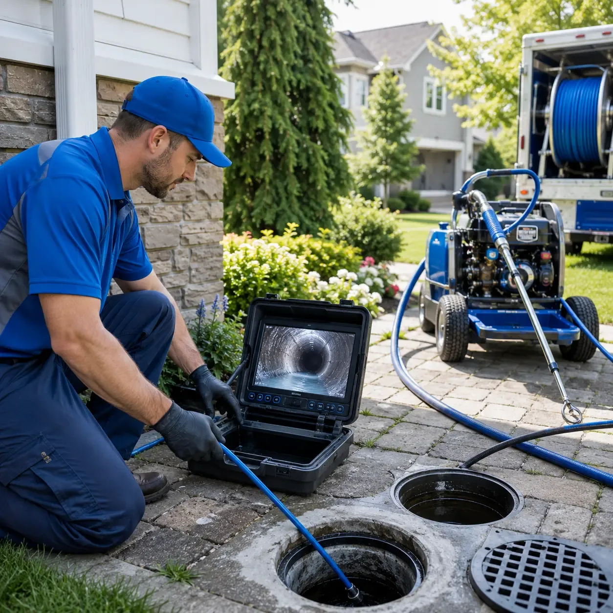 Outdoor drain cleaning professionals serving Hewlett, NY